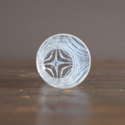 Scallop Pattern Glass Tumbler #TR68