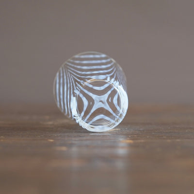 Scallop Pattern Glass Tumbler #TR68