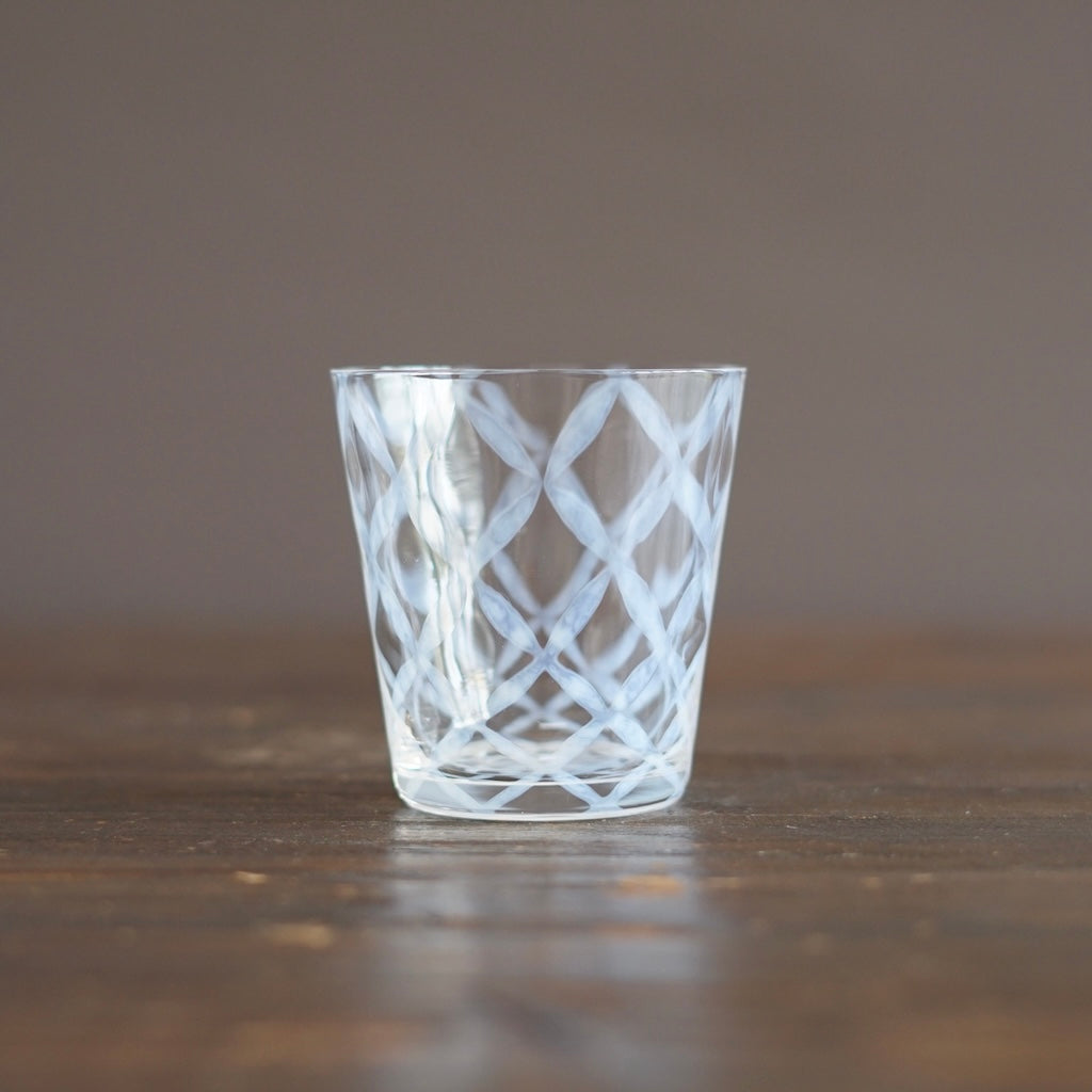 Diamond Pattern Glass Tumbler #TR66