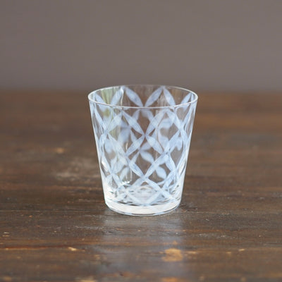 Diamond Pattern Glass Tumbler #TR66