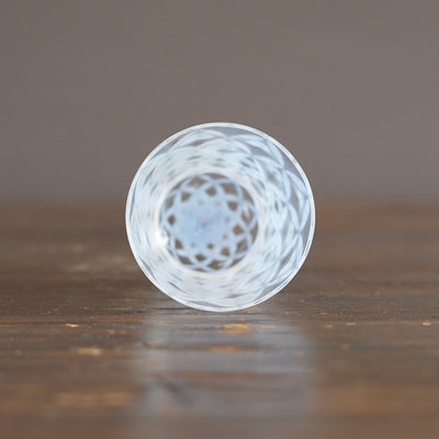 Diamond Pattern Glass Tumbler #TR66