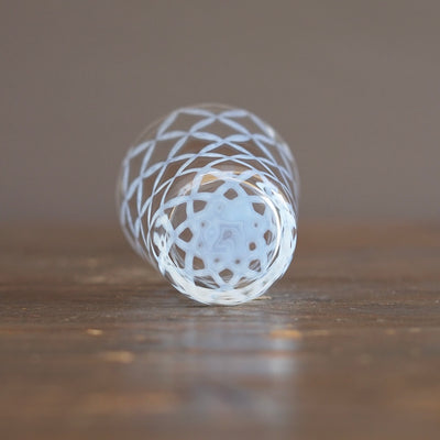 Diamond Pattern Glass Tumbler #TR66