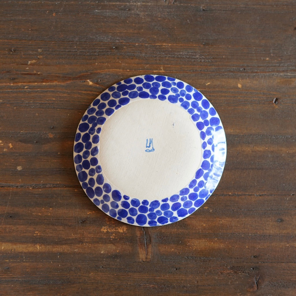 Blue Dots Small Plate #LK902C