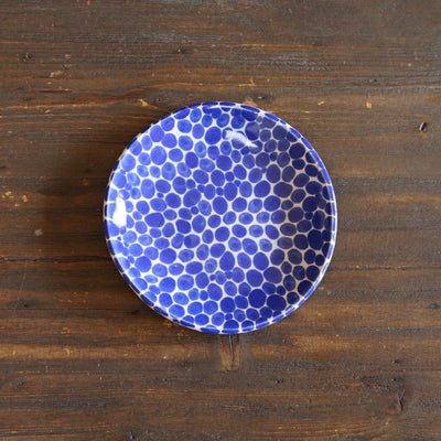 Blue Dots Small Plate #LK902E