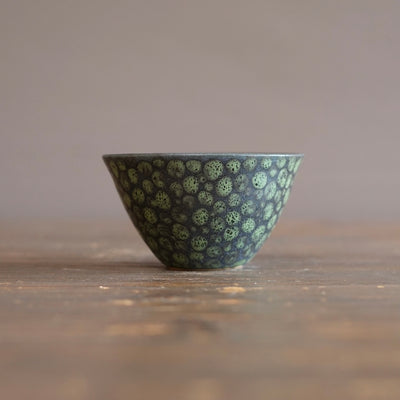 Green Dots Small Bowl #LK910A
