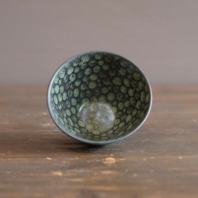 Green Dots Small Bowl #LK910A