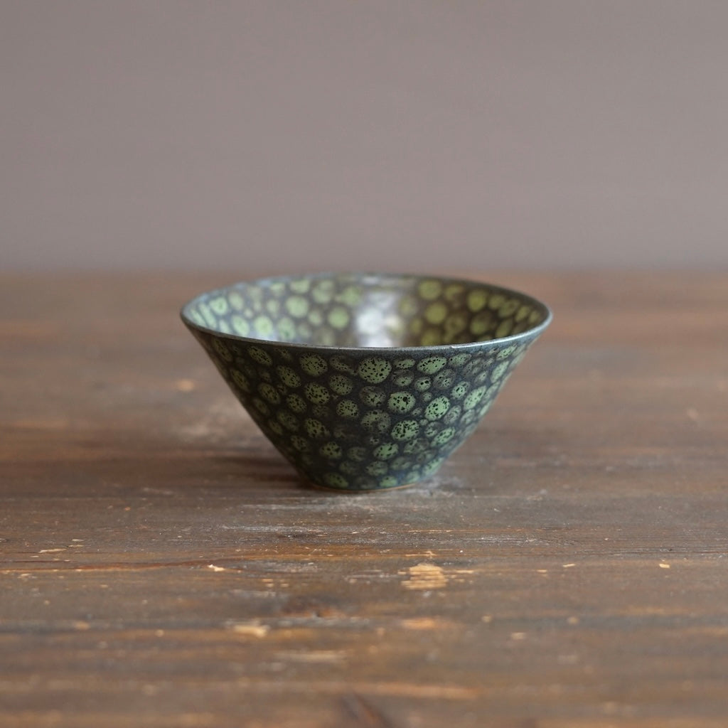 Green Dots Small Bowl #LK910B