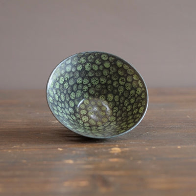 Green Dots Small Bowl #LK910B