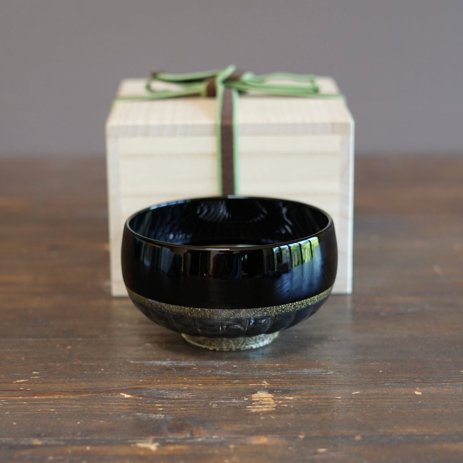 Black Lace Tea Ceremony Bowl #NS15