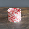 Red Dots Cylinder Vase #LK739F