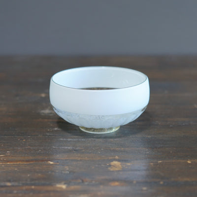 White Lace Tea Ceremony Bowl #NS16
