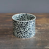 Black Dots Cylinder Vase #LK739B