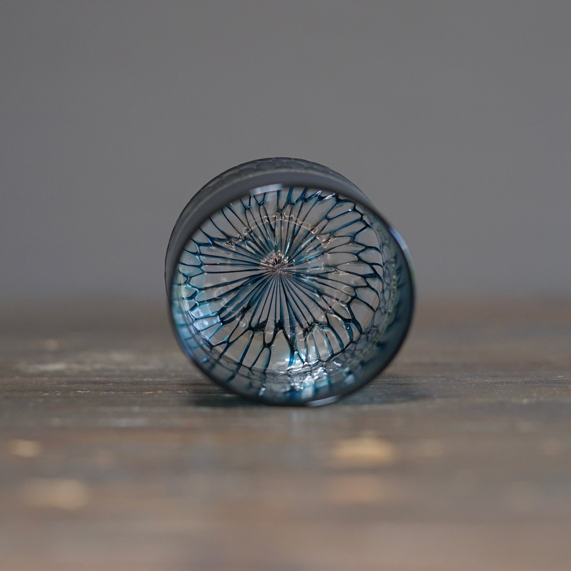 Multifaceted Teal Murrini GUINOMI Sake Cup #NS20