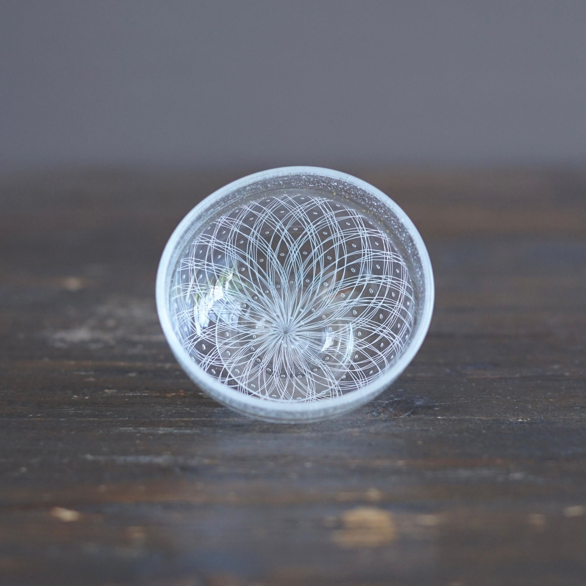 White Reticello GUINOMI Sake Cup #NS21