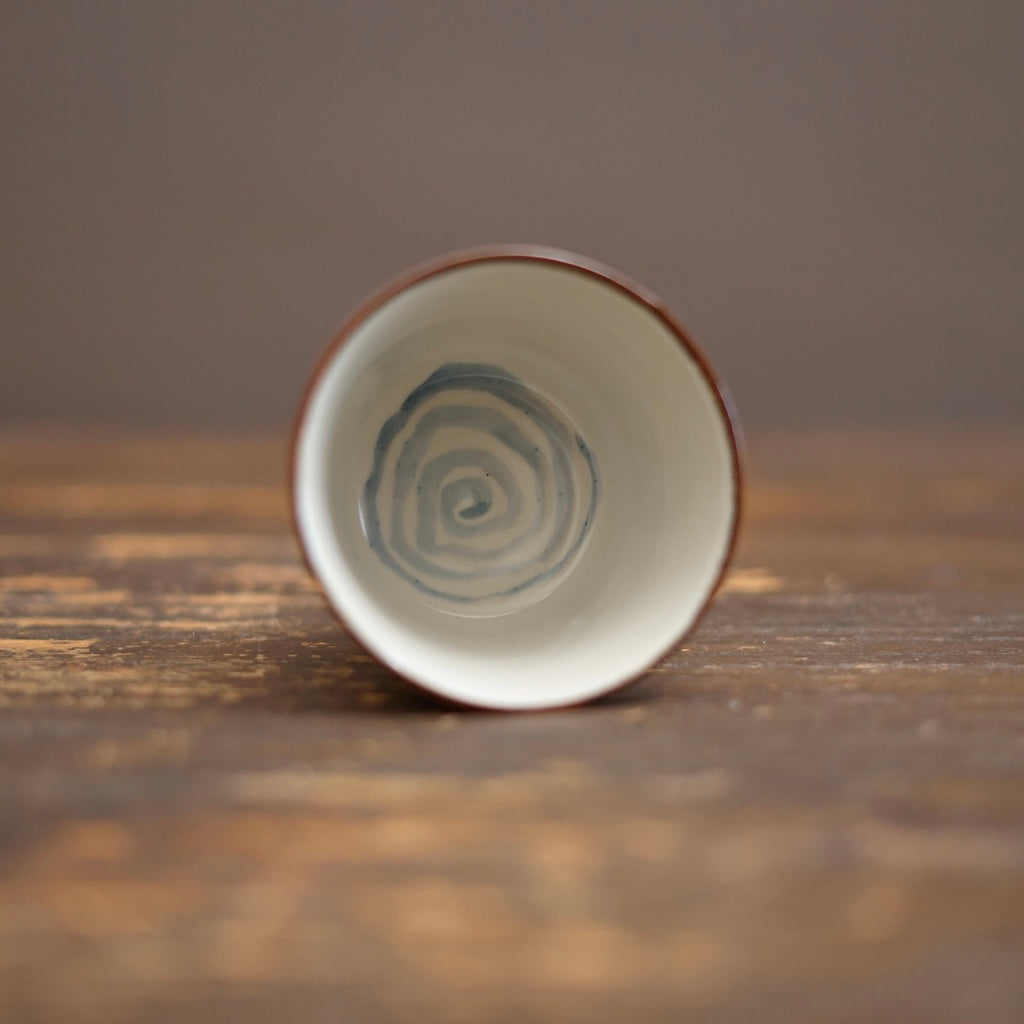 NAGASHI SOUMEN Blue & White Soba Cup #MA156B