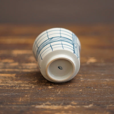 NAGASHI SOUMEN Blue & White Soba Cup #MA156B
