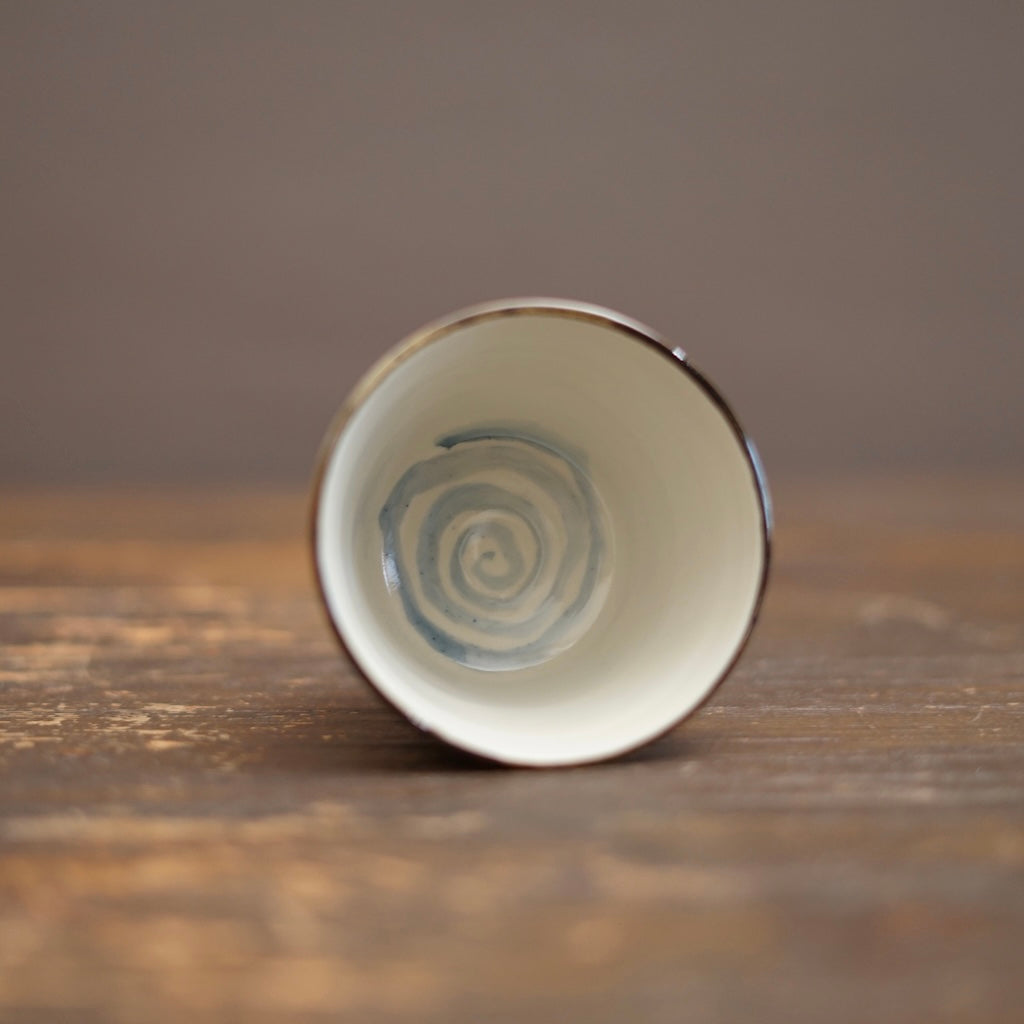 NAGASHI SOUMEN Blue & White Soba Cup #MA156C