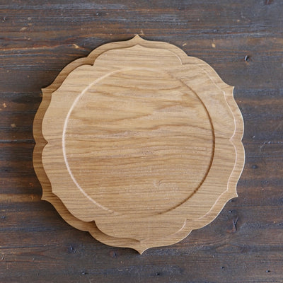 Scalloped Tea Tray #F21-119-02
