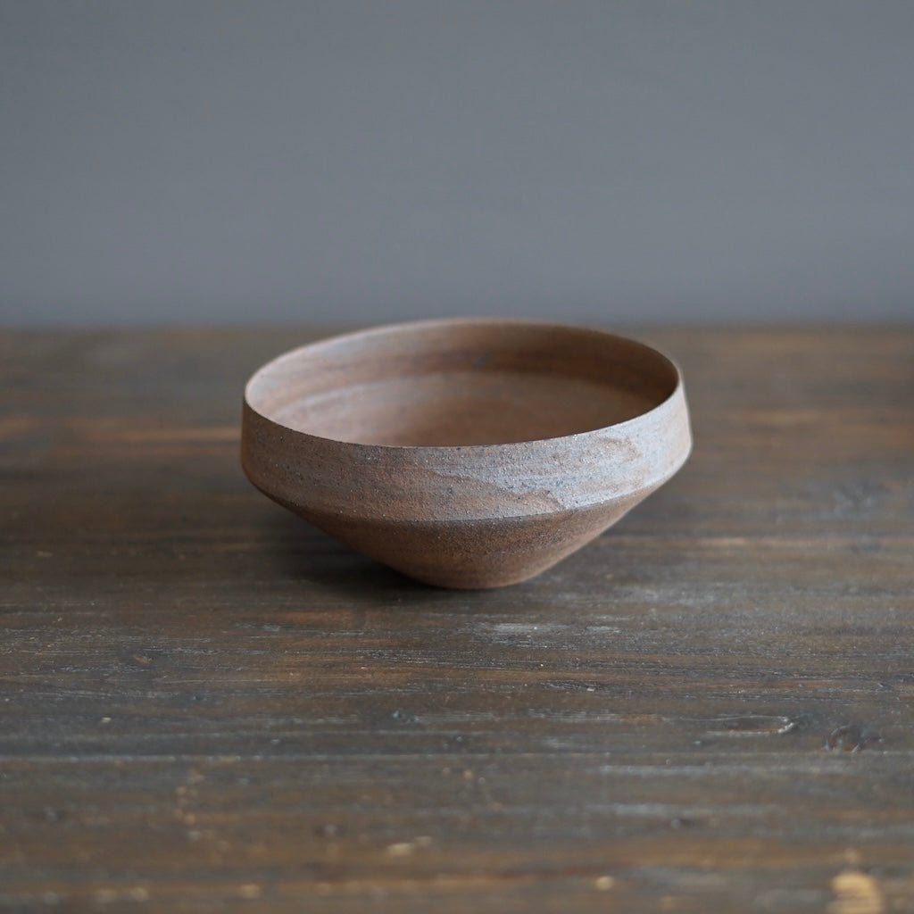 Dark Brown Rimmed Bowl #AK21L