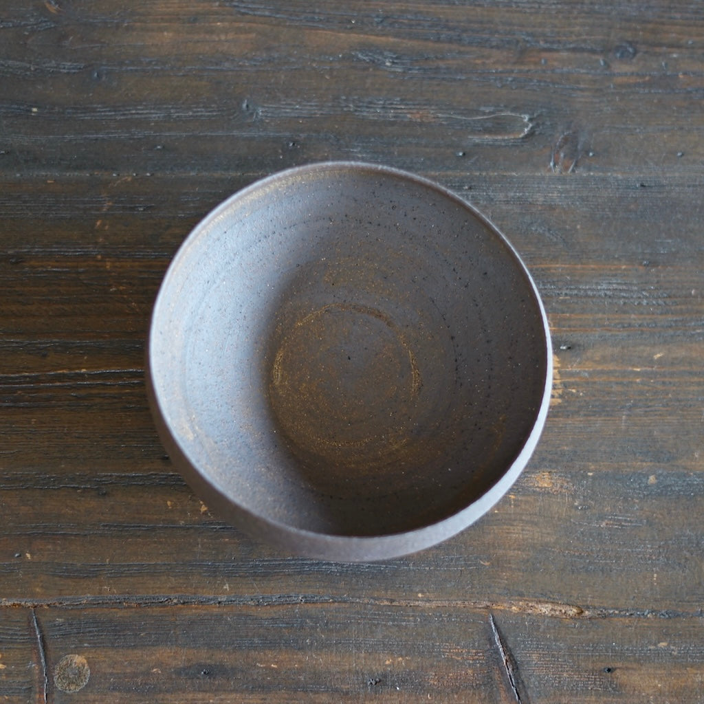Dark Brown Rimmed Bowl #AK21H