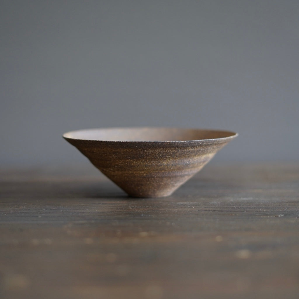 Dark Brown Conic Bowl #AK22H
