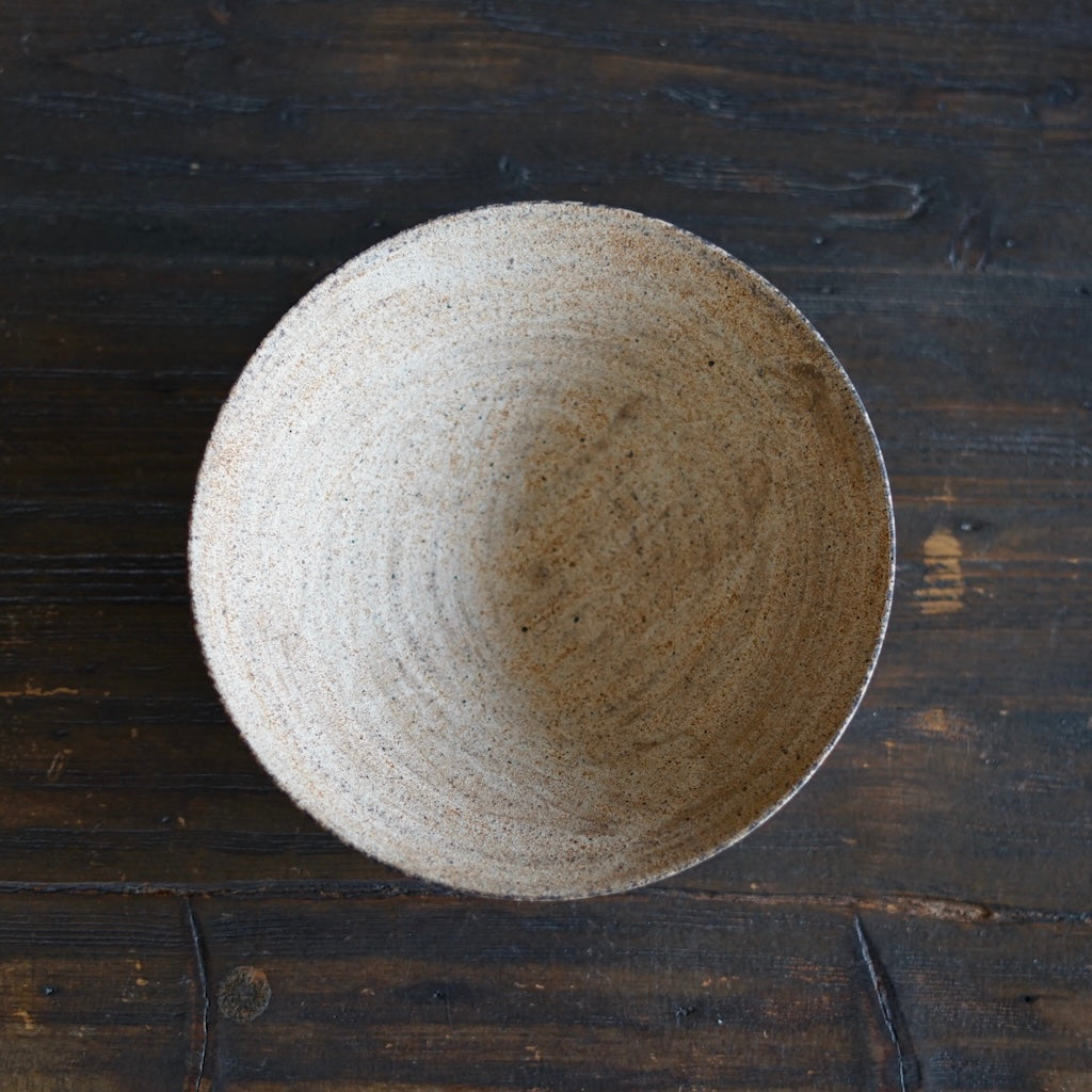 Milk Tea Color Shallow Bowl #AK23D