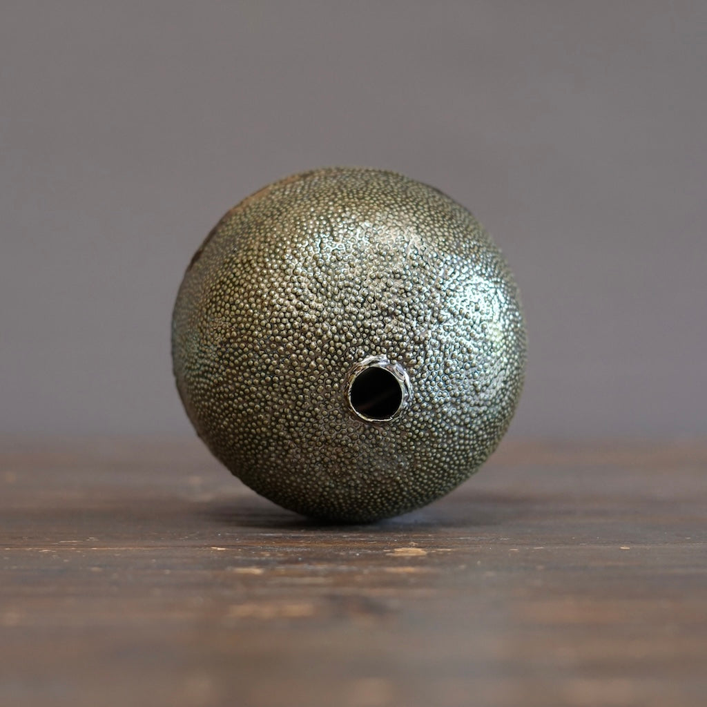 Metallic Caviar Globe Vase #LK924A