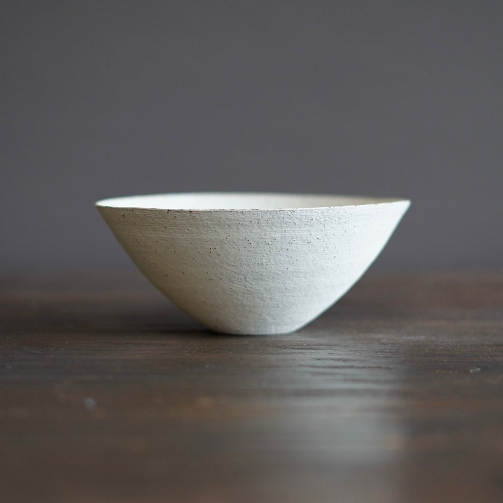 White Slip Cast Bowl #AK20A