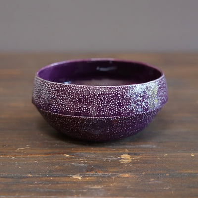 Purple Caviar Rimmed Bowl #LK922A