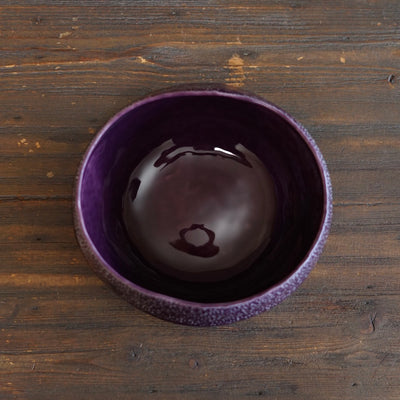 Purple Caviar Rimmed Bowl #LK922A