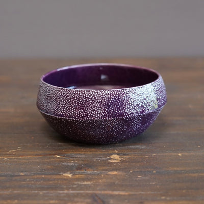 Purple Caviar Rimmed Bowl #LK922B