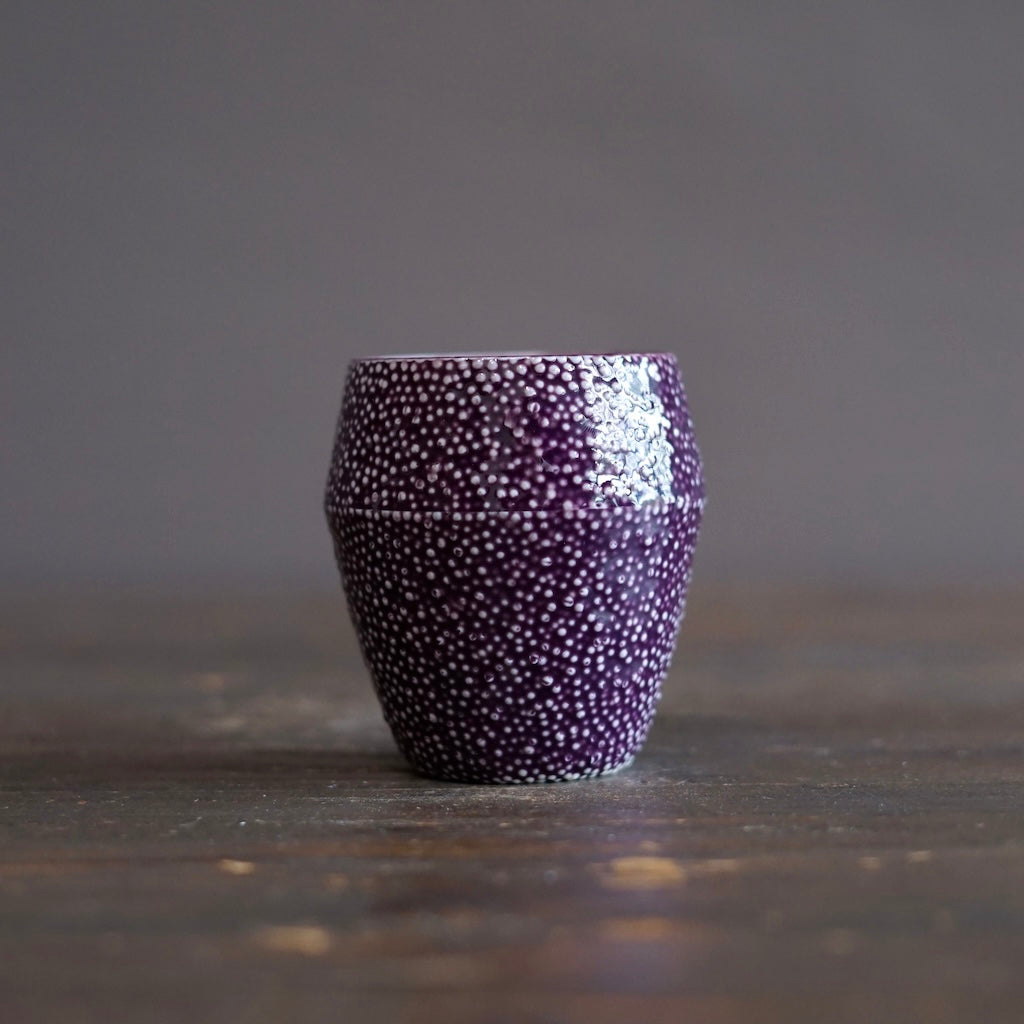 Purple Caviar YUNOMI Tea Cup #LK918A