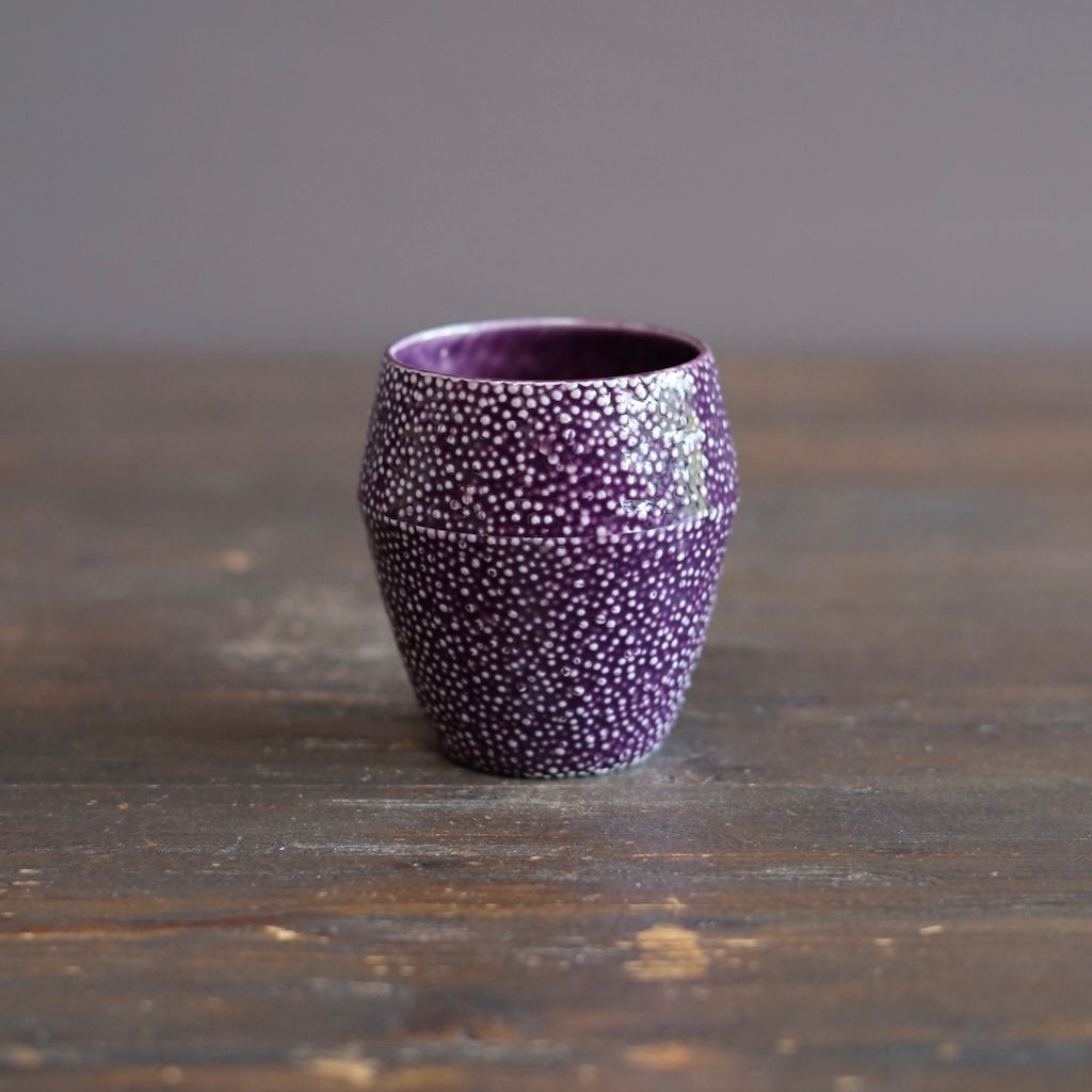 Purple Caviar YUNOMI Tea Cup #LK918A