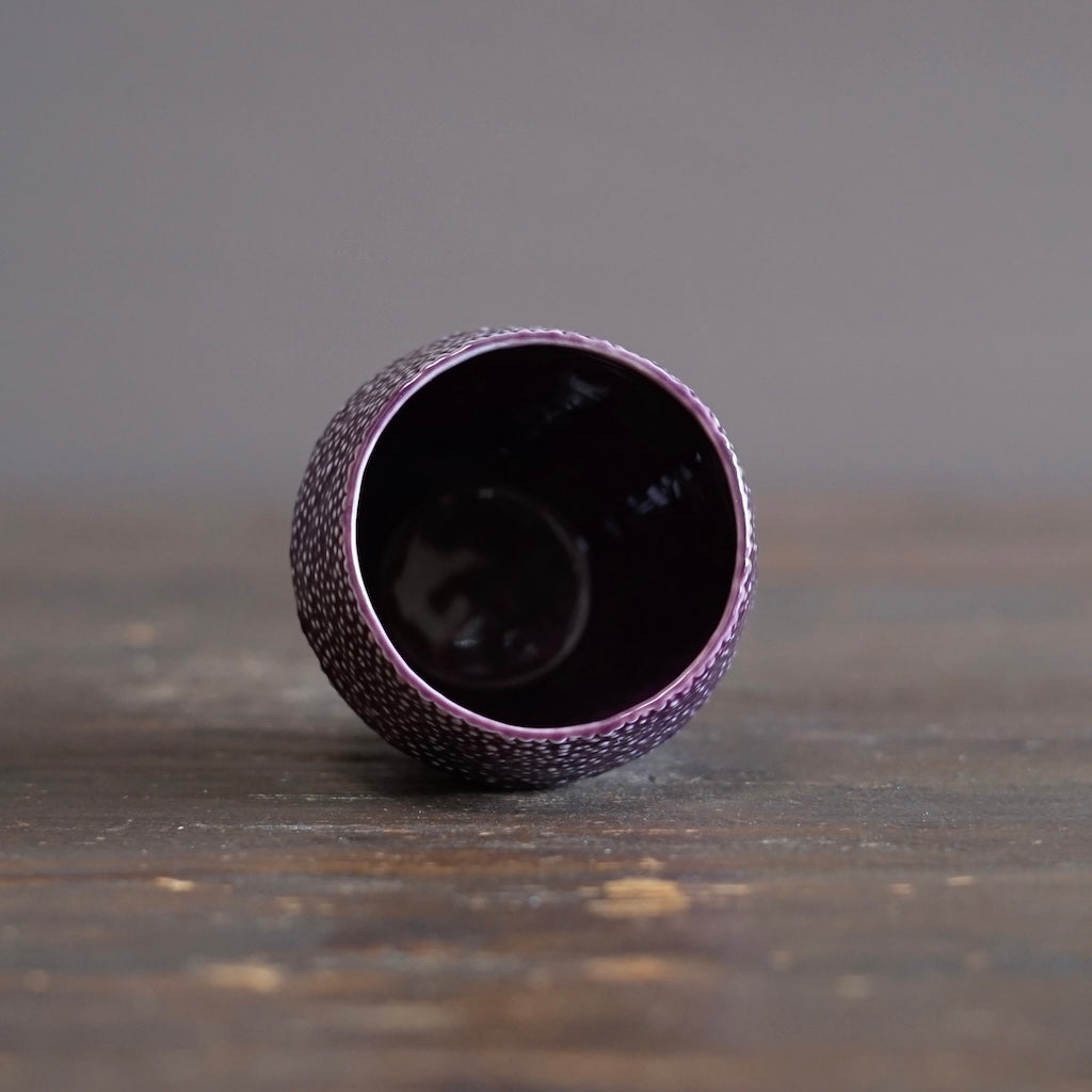 Purple Caviar YUNOMI Tea Cup #LK918A