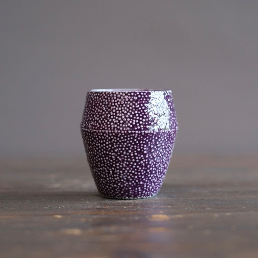 Purple Caviar YUNOMI Tea Cup #LK918B