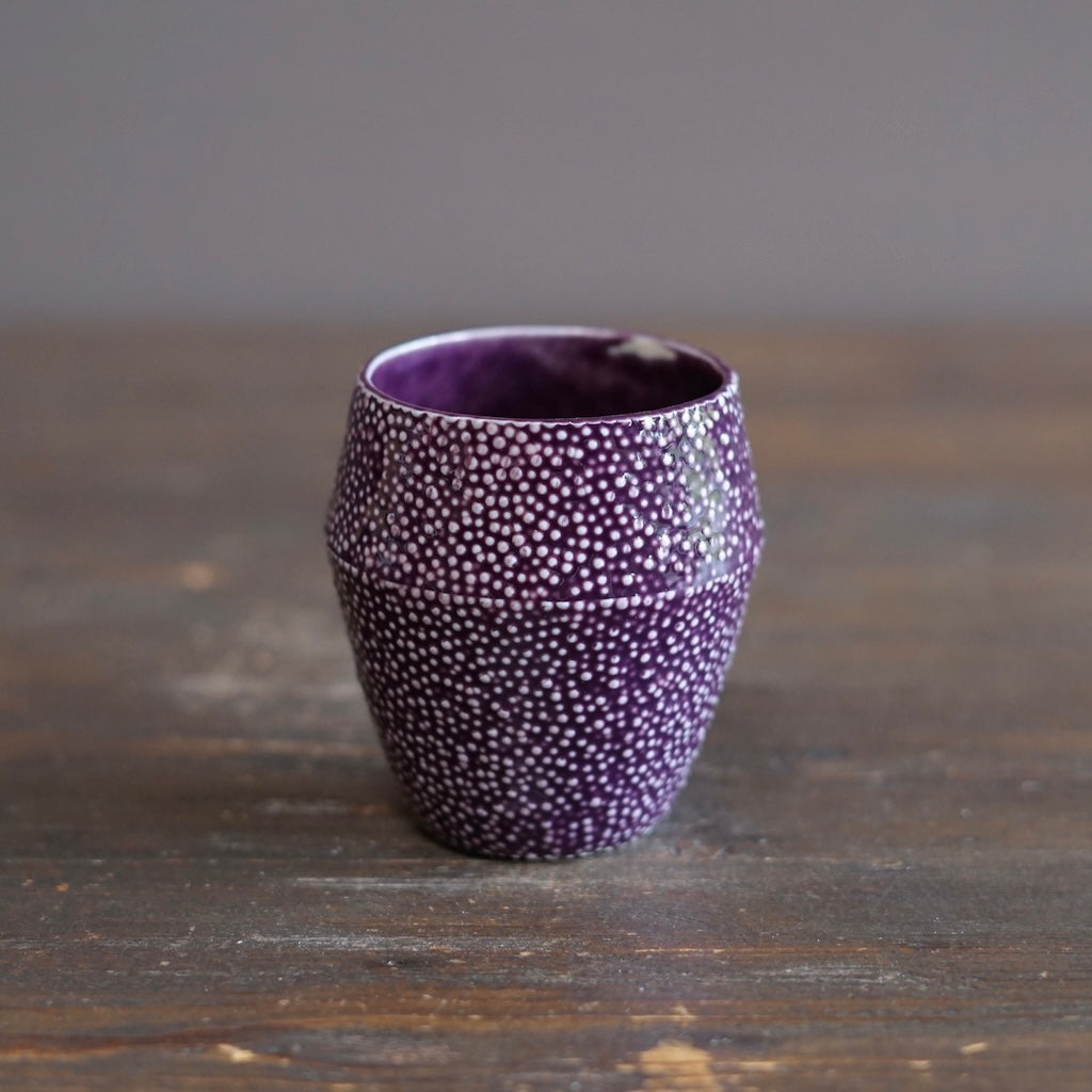 Purple Caviar YUNOMI Tea Cup #LK918B