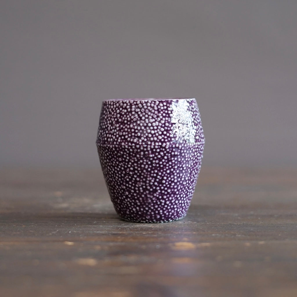 Purple Caviar YUNOMI Tea Cup #LK918C