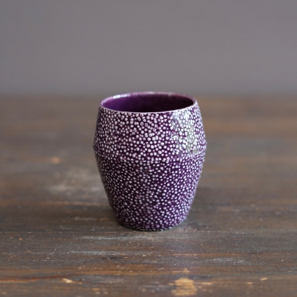 Purple Caviar YUNOMI Tea Cup #LK918C