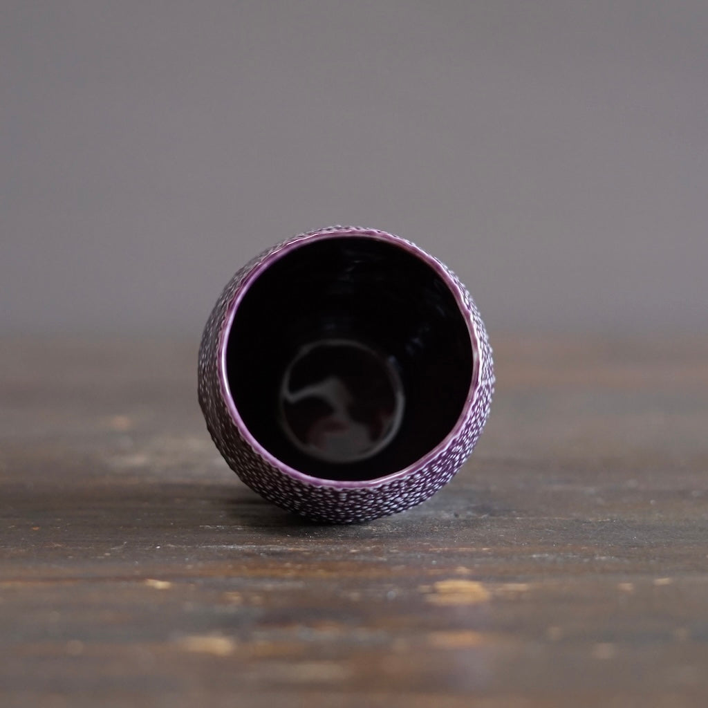 Purple Caviar YUNOMI Tea Cup #LK918C