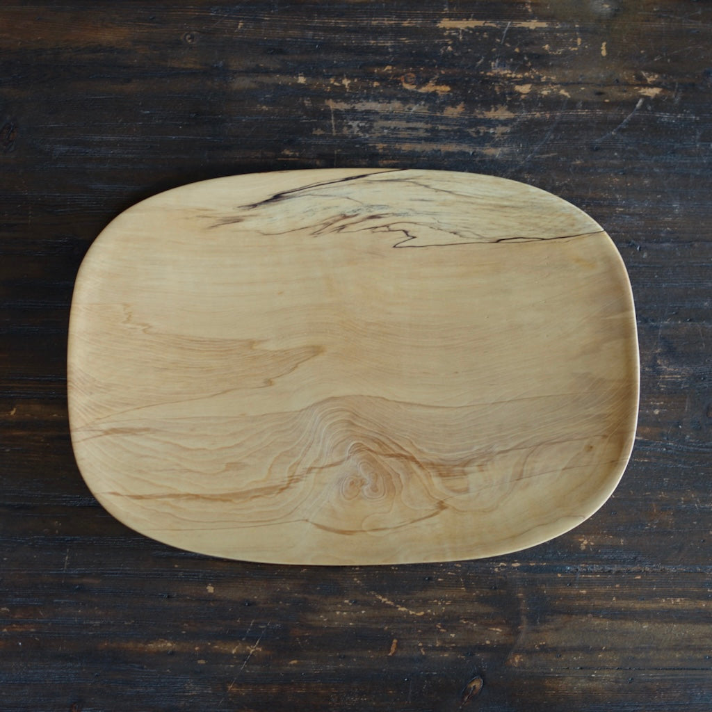Hand Carved Rectangular Serving Platter #YT37