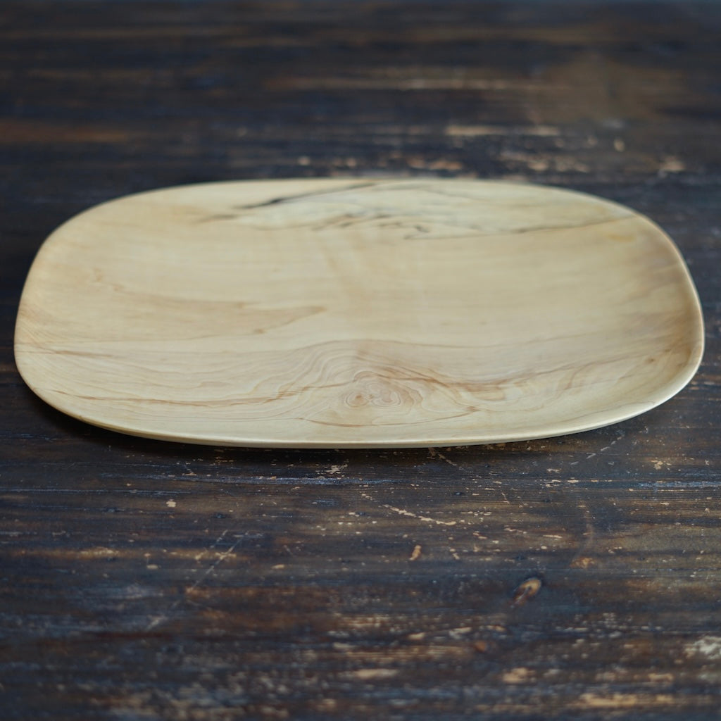 Hand Carved Rectangular Serving Platter #YT37
