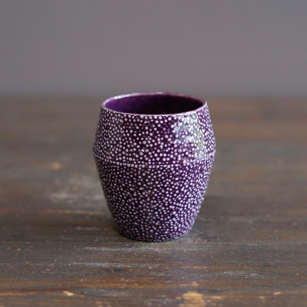 Purple Caviar YUNOMI Tea Cup #LK918D
