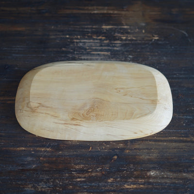 Hand Carved Rectangular Serving Platter #YT37