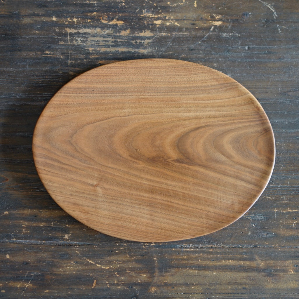 Hand Carved Oval Serving Plate #YT41