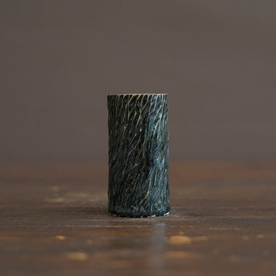 Forest Green Carved Sake Cup #LK923F