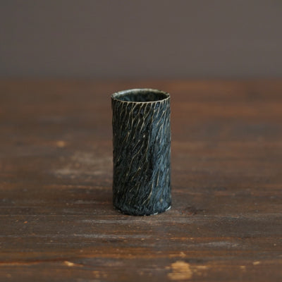 Forest Green Carved Sake Cup #LK923F