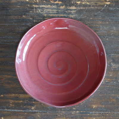 Red Spiral Plate #UM55