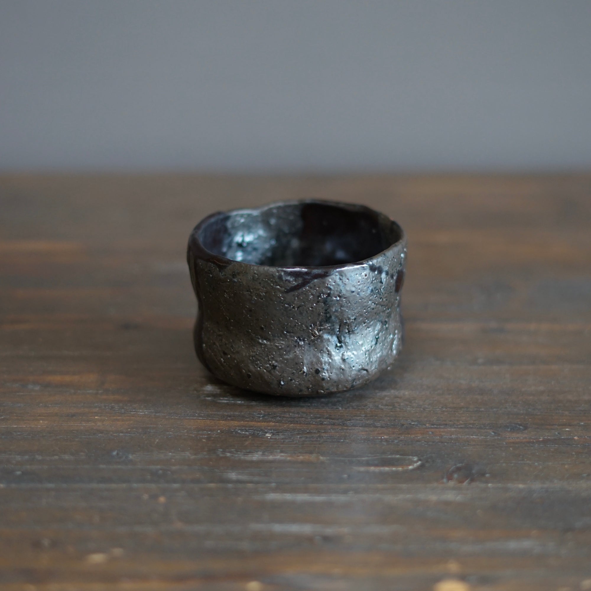 Black Luster Tea Bowl #HT461