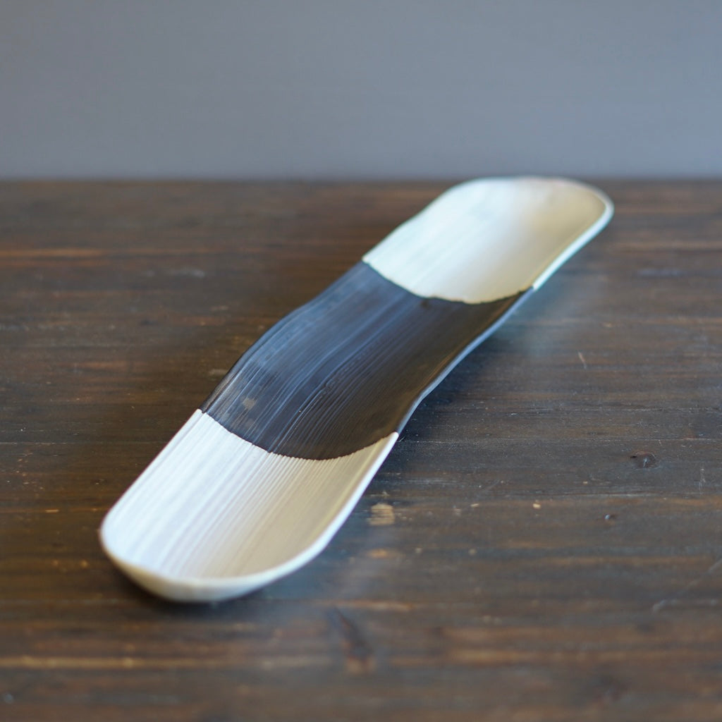 Two Tone Cat Tongue Serving Platter #UM70