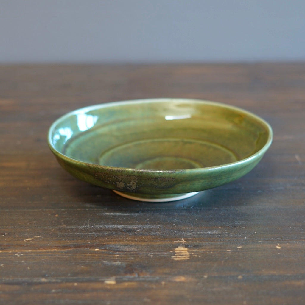 Green Spiral Plate #UM53